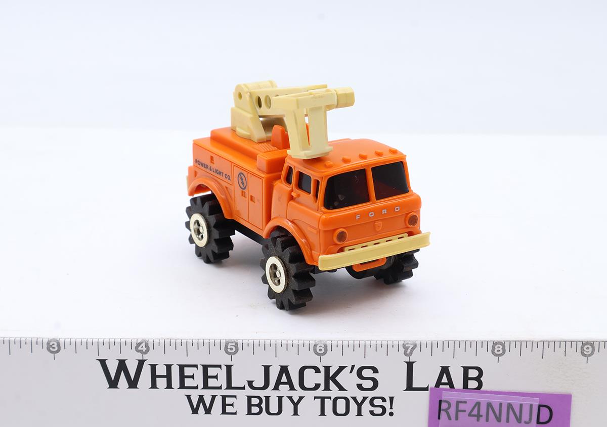 Orange Power & Light Co Boom Truck 4x4 Schaper Stomper Rough Riders 1980s RUNS