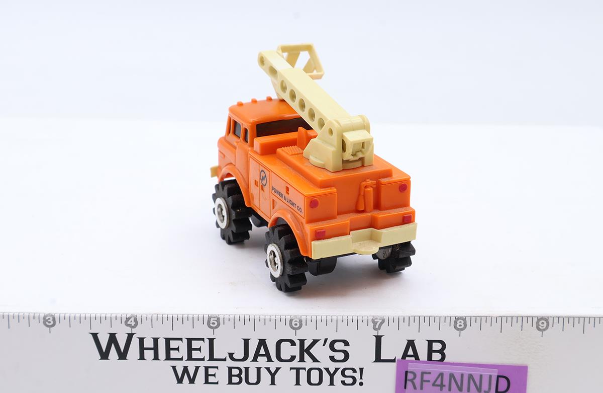 Orange Power & Light Co Boom Truck 4x4 Schaper Stomper Rough Riders 1980s RUNS