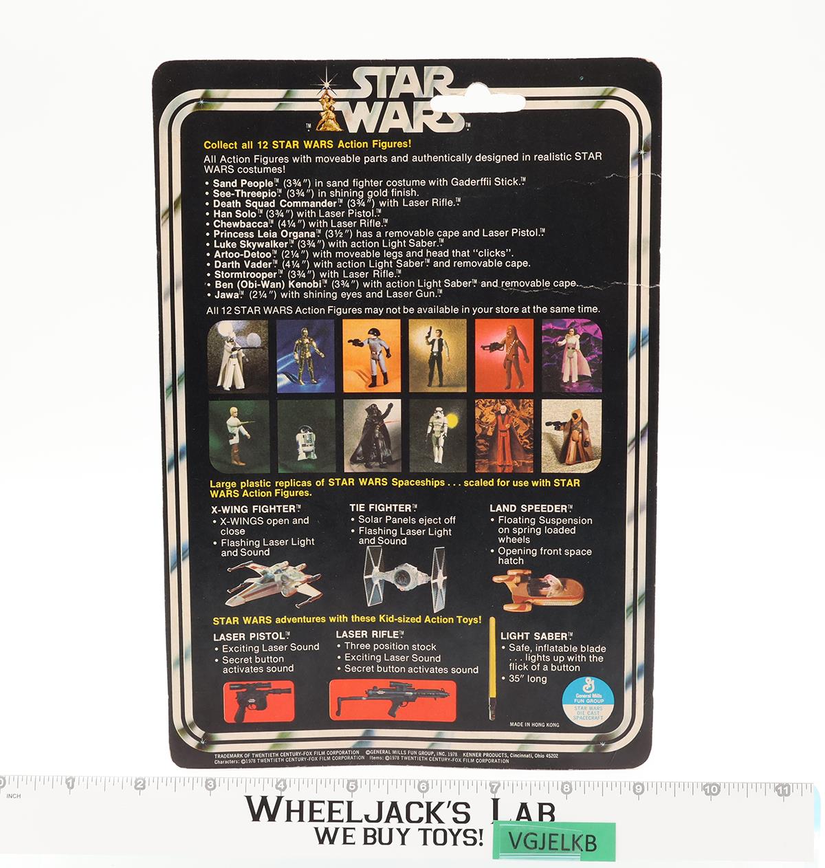 Tie Fighter DIE-CAST 12 Back Star Wars 1978 Kenner Vehicle NEW SEALED