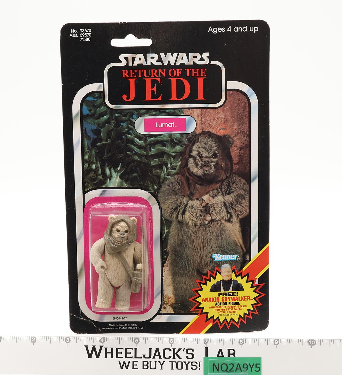 Lumat Ewok 79 Back-C Star Wars ROTJ 1984 Kenner Action Figure NEW MOSC SEALED