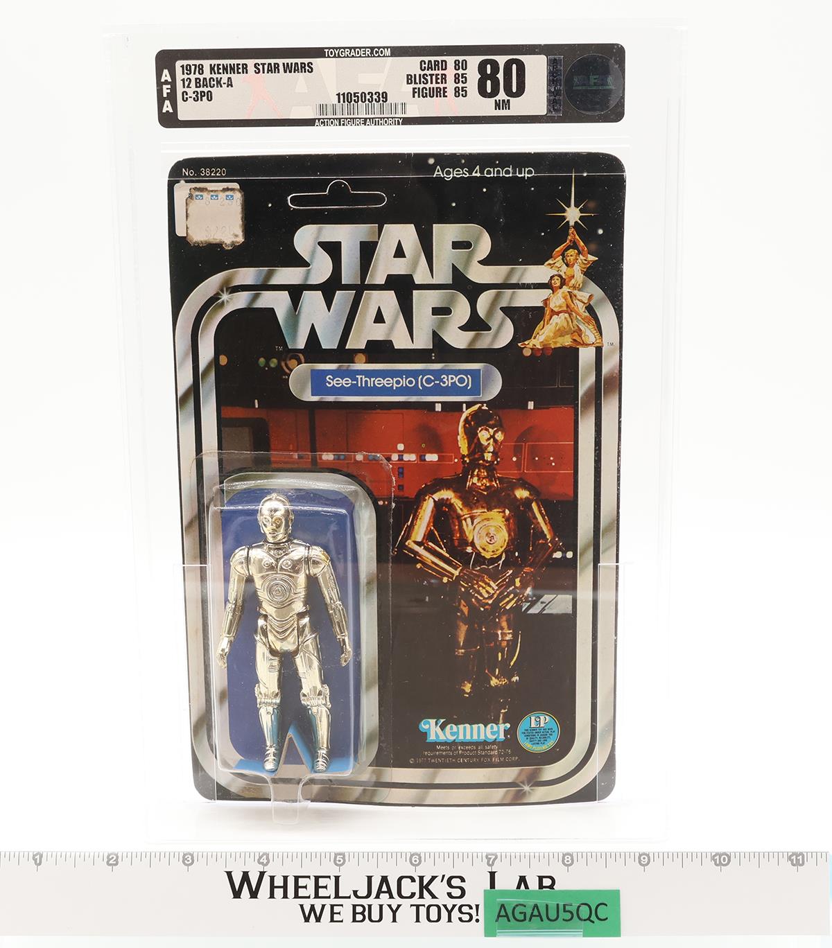 C-3PO AFA GRADED 80 80/85/85 12 Back-A Star Wars 1978 Kenner Figure NEW SEALED