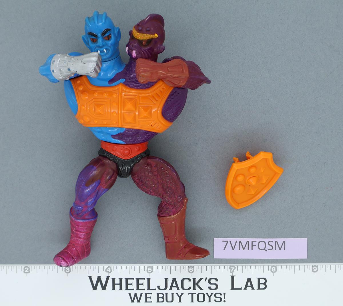 Two Bad Round Back 100% Complete He-Man Masters of the Universe MOTU 1985 Mattel