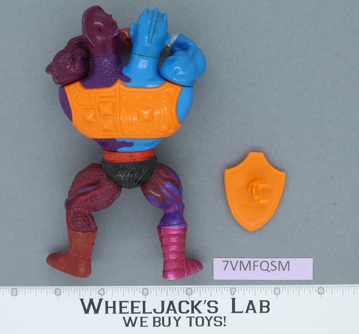 Two Bad Round Back 100% Complete He-Man Masters of the Universe MOTU 1985 Mattel