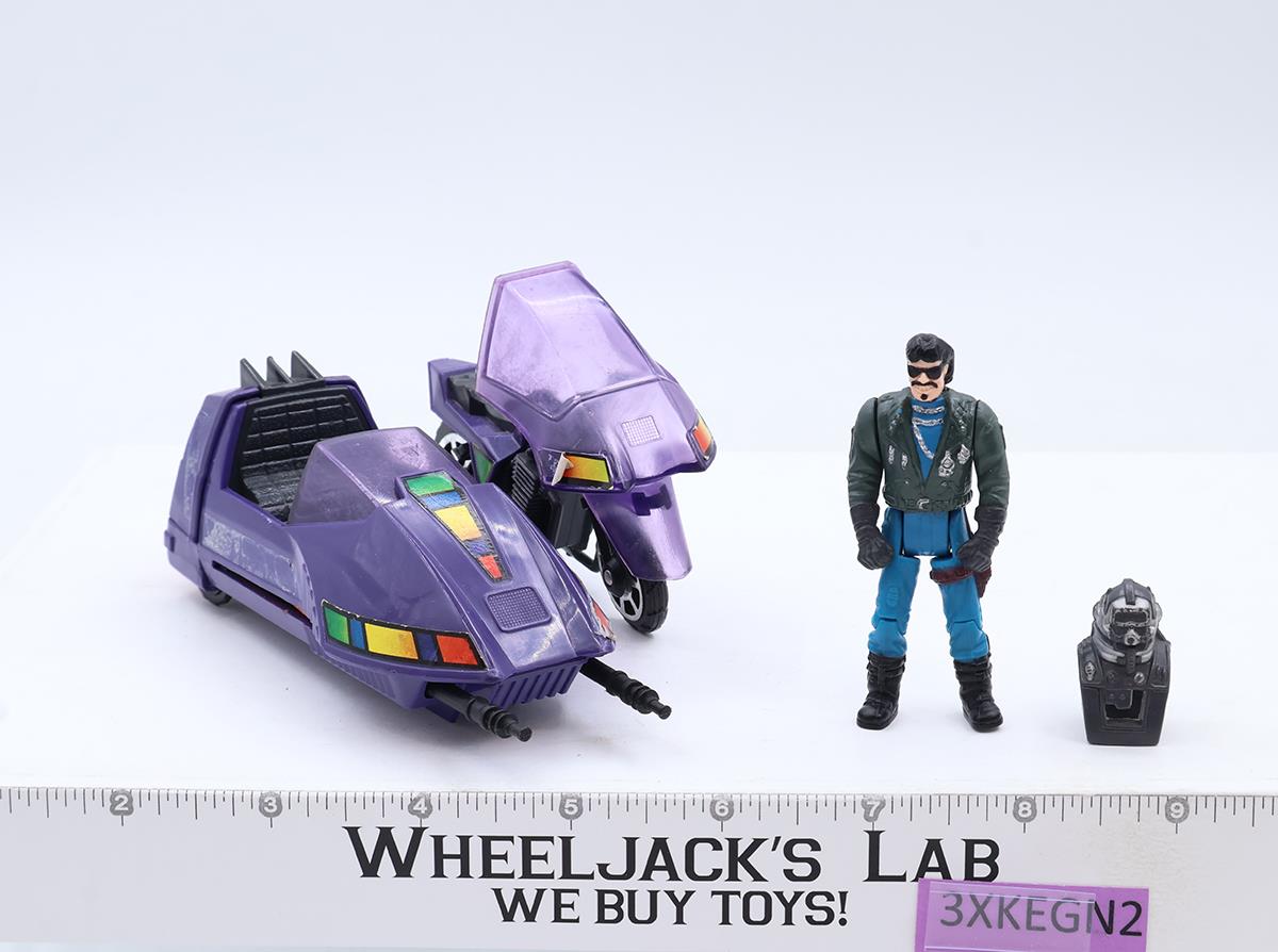 Piranha W/ Sly Rax 100% Complete M.A.S.K. 1985 Kenner Action Figure Vehicle