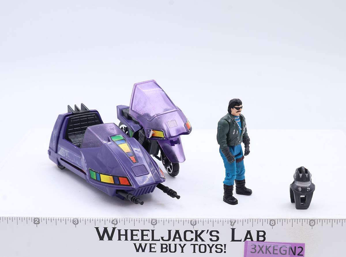 Piranha W/ Sly Rax 100% Complete M.A.S.K. 1985 Kenner Action Figure Vehicle