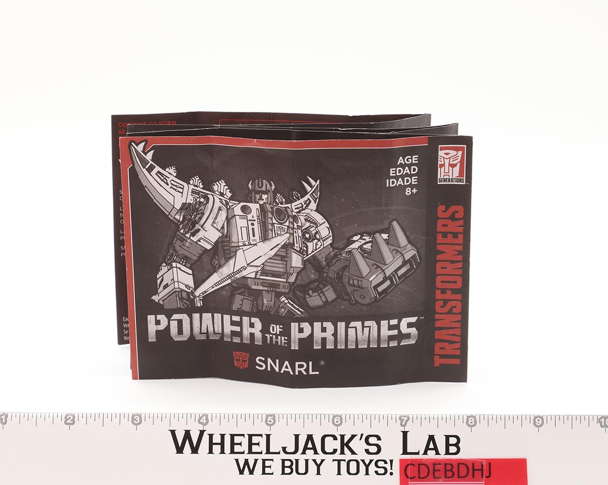 Dinobot Snarl Transformers Power Of The Primes POTP 100% Complete 2017 Hasbro