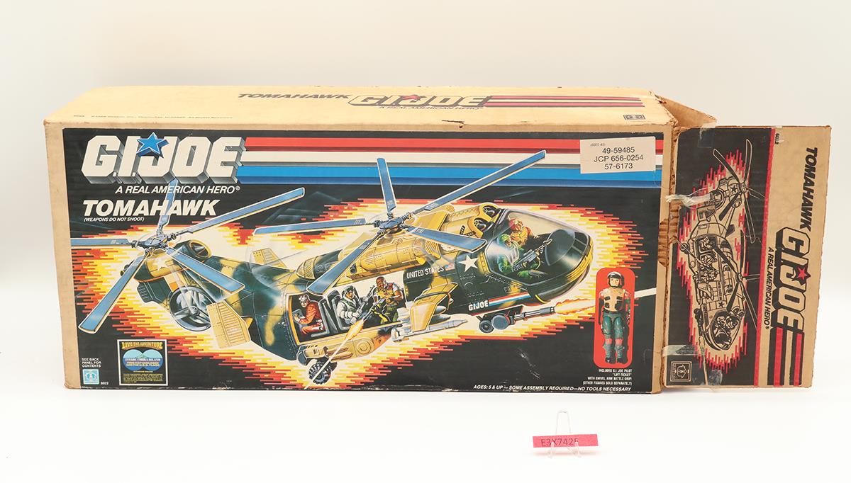 Tomahawk & Lift-Ticket W/ Box GI Joe 1986 Hasbro Vintage Action Figure Vehicle