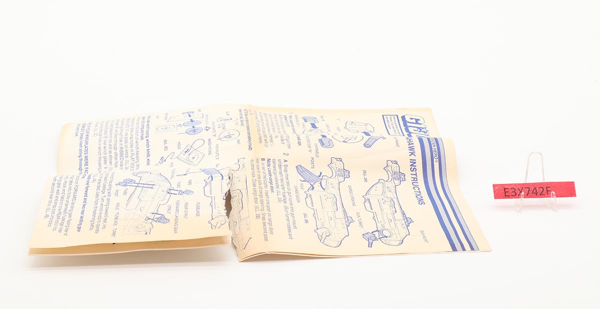 Tomahawk & Lift-Ticket W/ Box GI Joe 1986 Hasbro Vintage Action Figure Vehicle