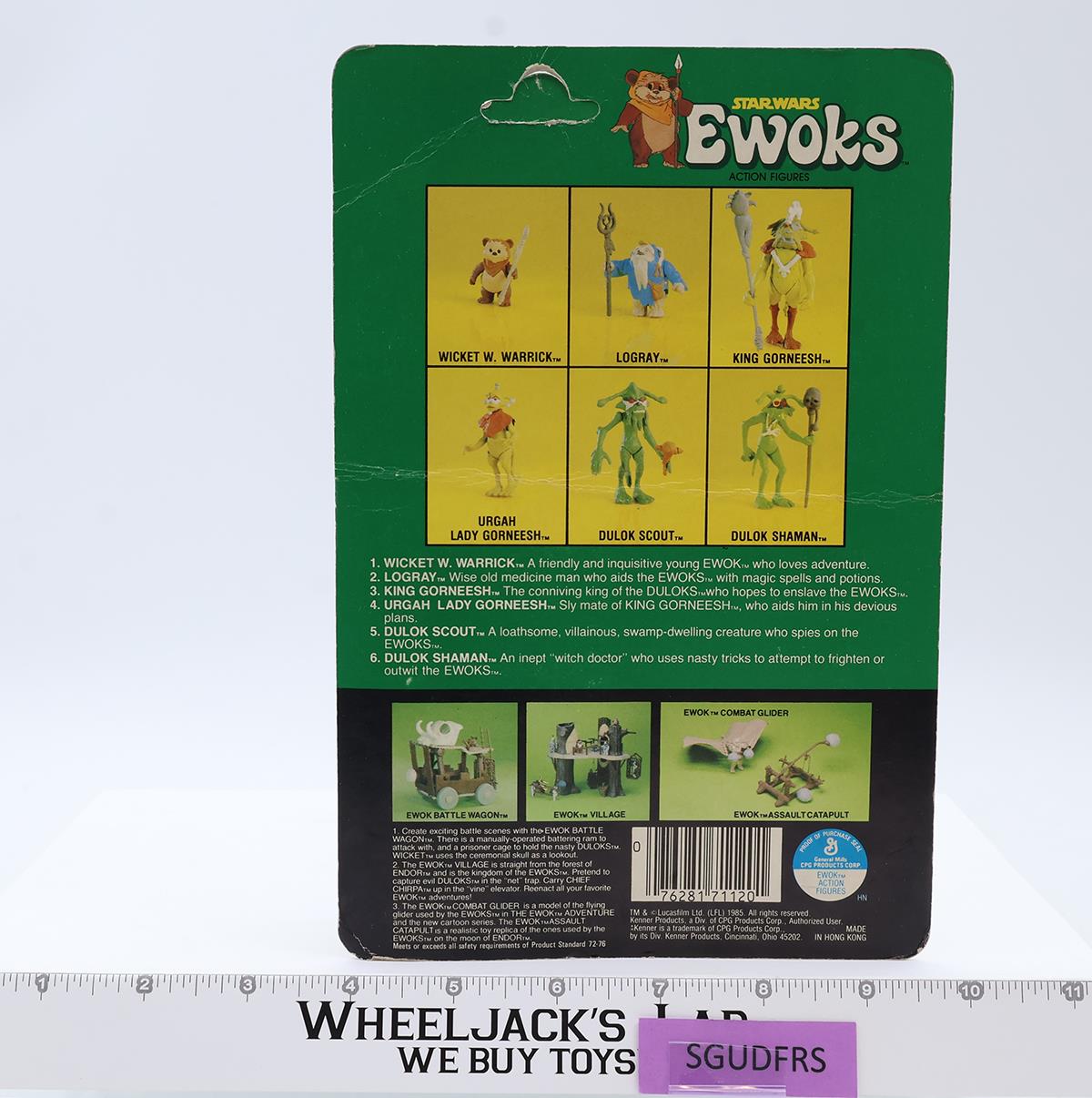 Dulok Shaman W/Coin Star Wars Ewoks 1985 Kenner Action Figure NEW SEALED