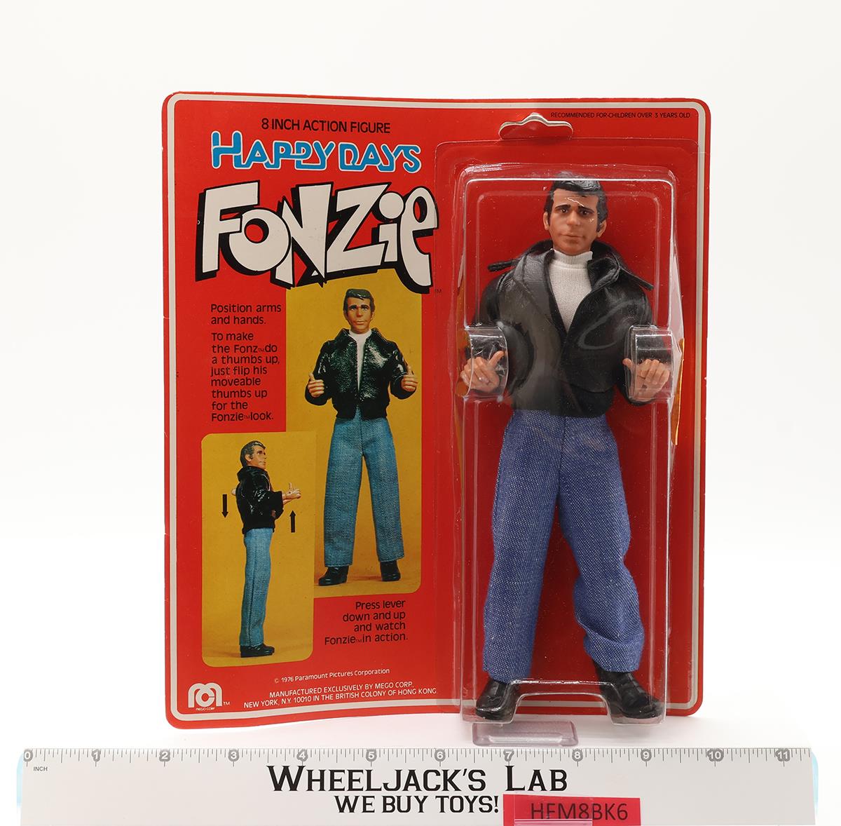 Fonzie Happy Days 1976 Mego Vintage 8" Action Figure NEW SEALED