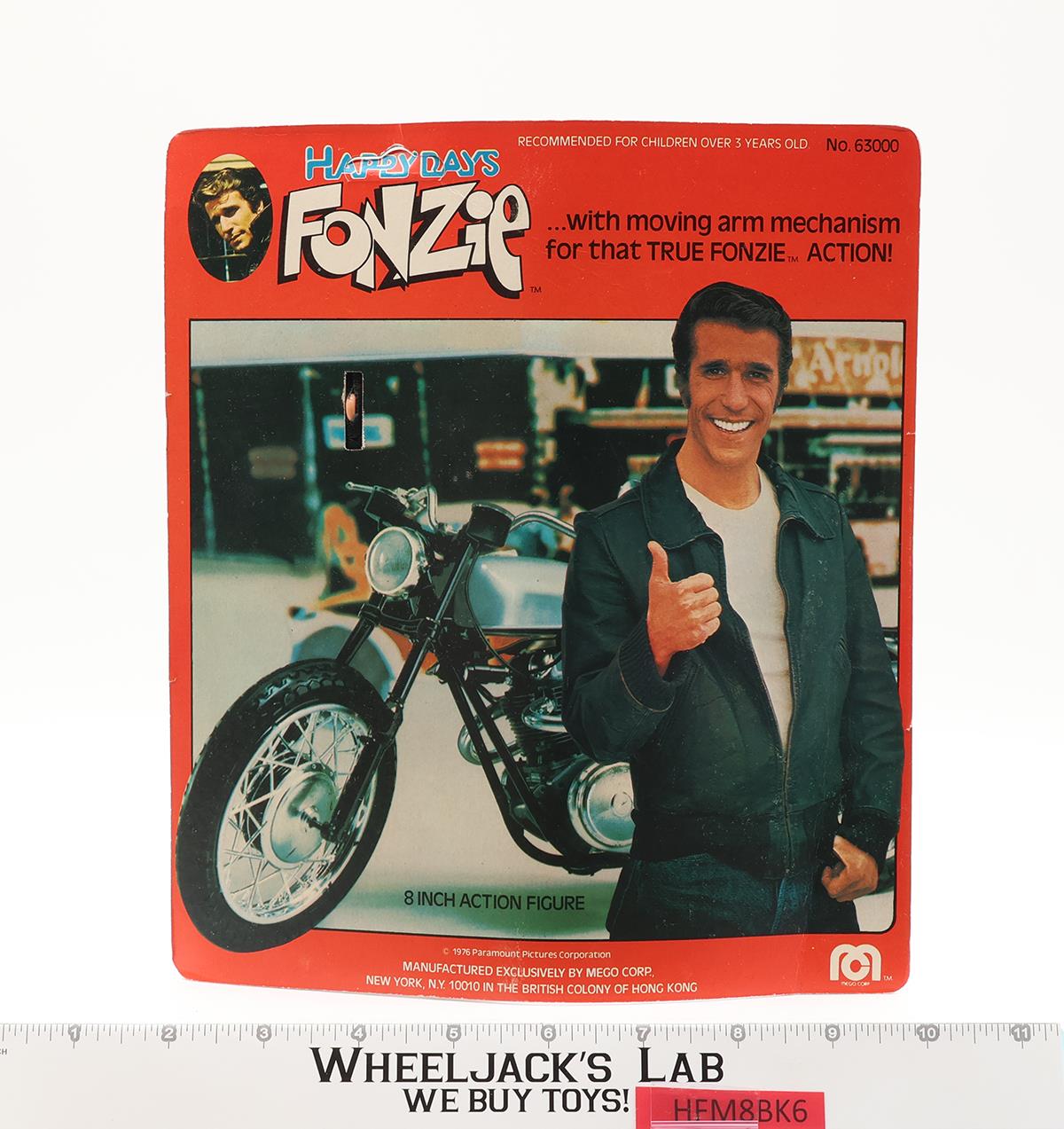 Fonzie Happy Days 1976 Mego Vintage 8" Action Figure NEW SEALED