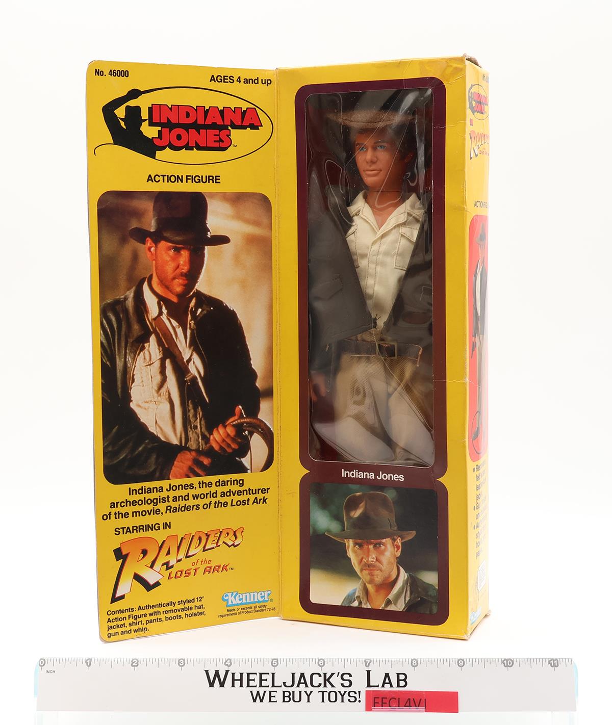 Indiana Jones Harrison Ford Indiana Jones ROTLA 1981 Kenner 12" NEW MIB