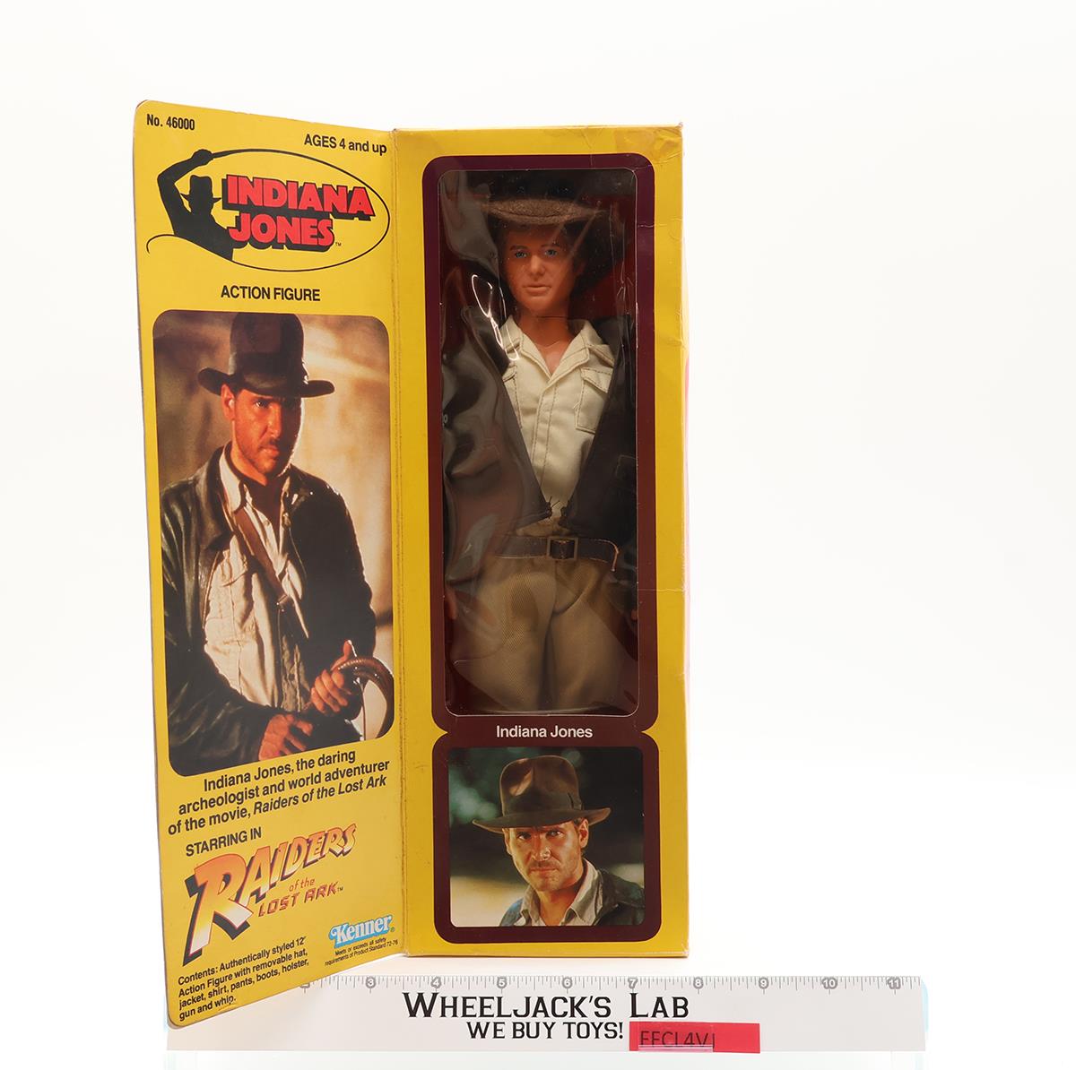 Indiana Jones Harrison Ford Indiana Jones ROTLA 1981 Kenner 12" NEW MIB