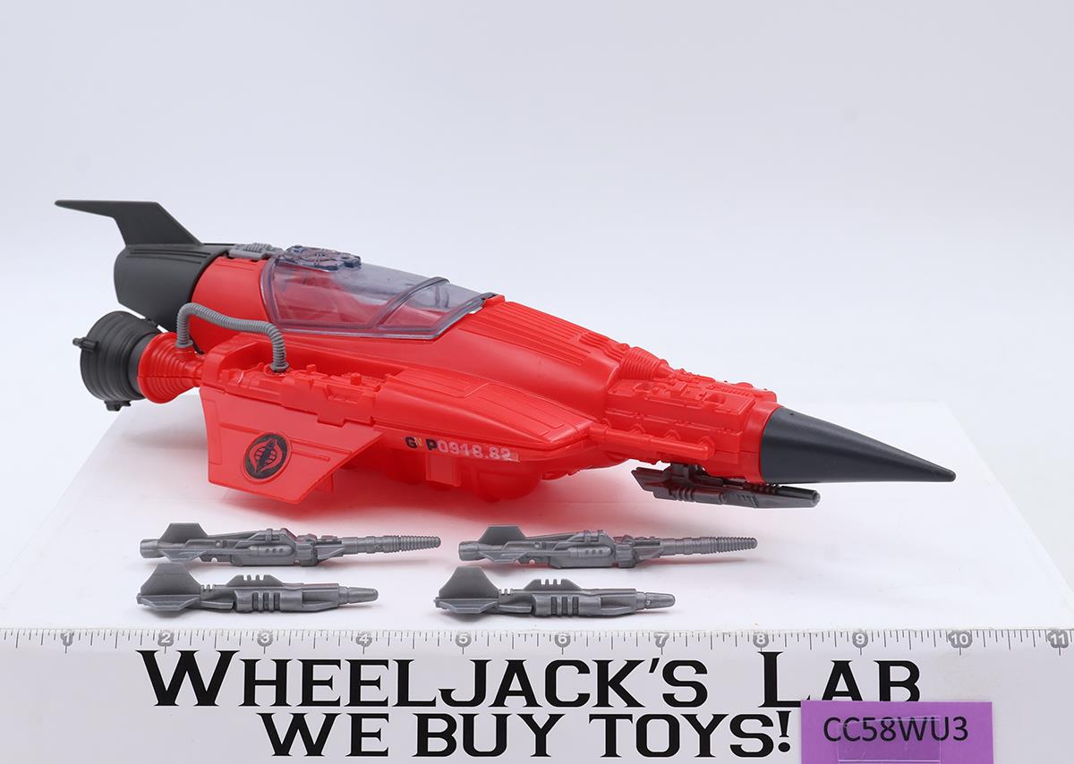 Cobra Stellar Stiletto 100% Complete GI Joe 1988 Hasbro Action Figure Vehicle