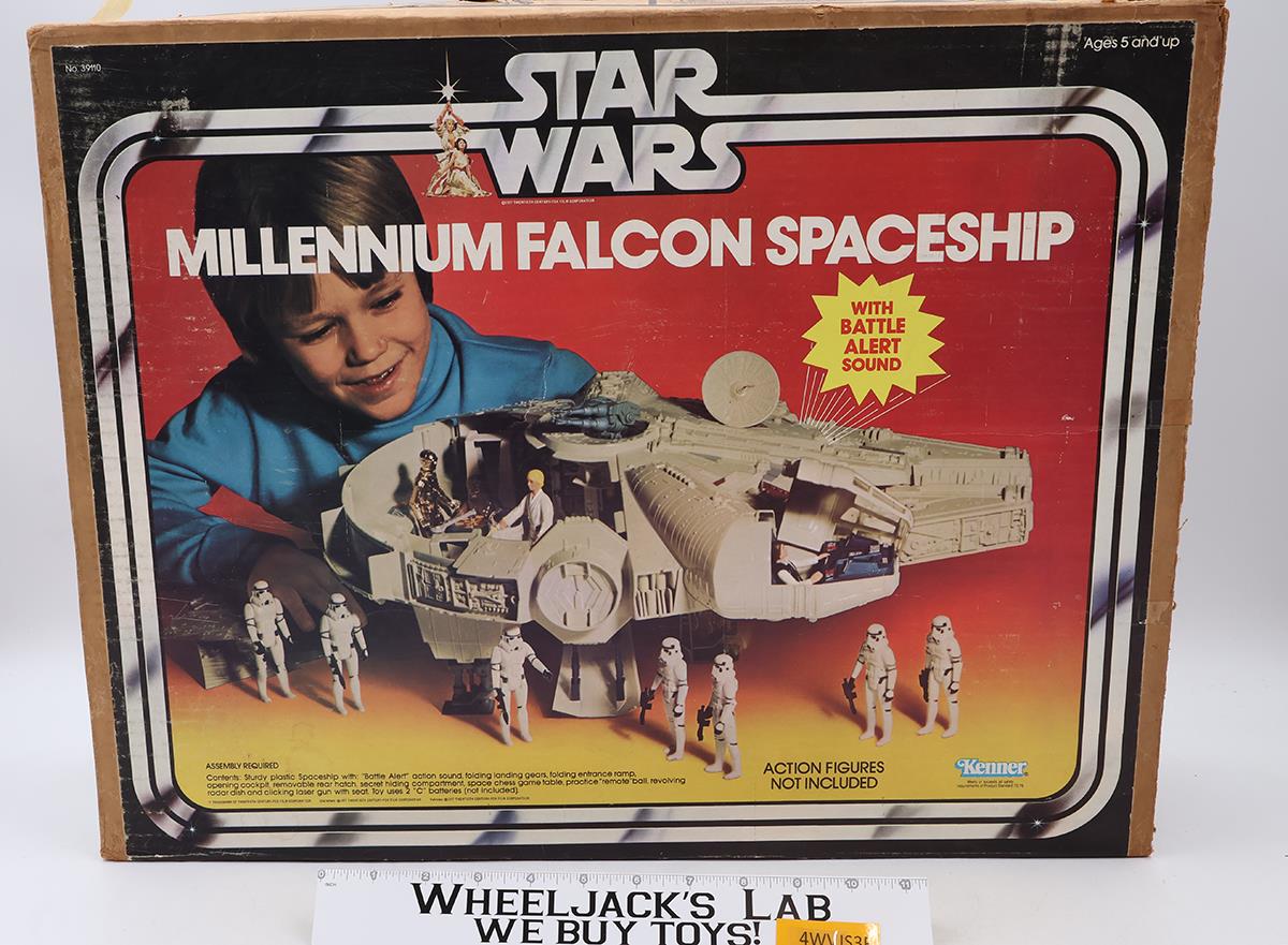 Millennium Falcon WORKS 100% Complete W/Box Star Wars 1979 Kenner Vehicle