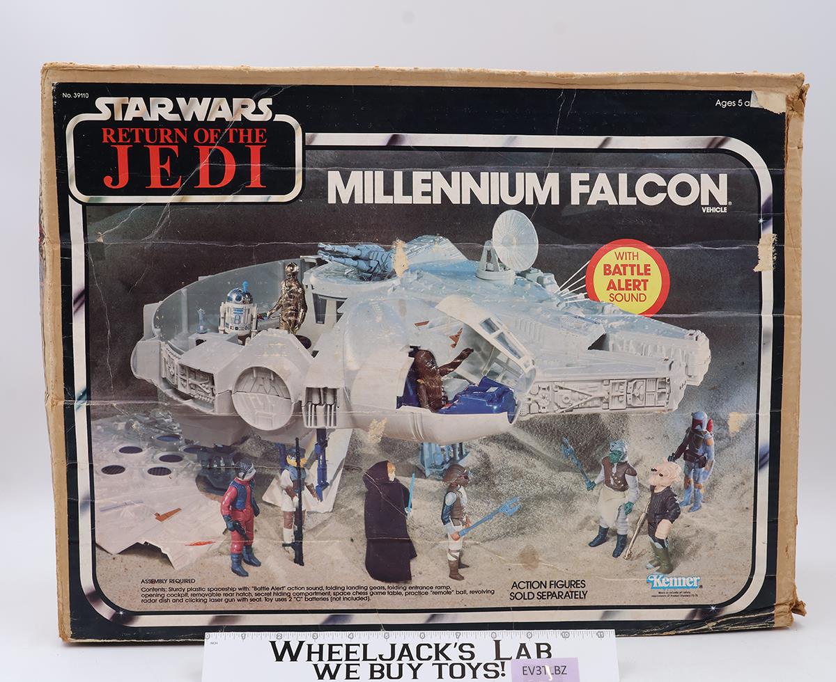 Millennium Falcon WORKS 100% Complete W/Box Star Wars 1979 Kenner Vehicle