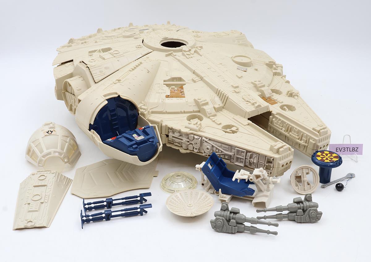 Millennium Falcon WORKS 100% Complete W/Box Star Wars 1979 Kenner Vehicle