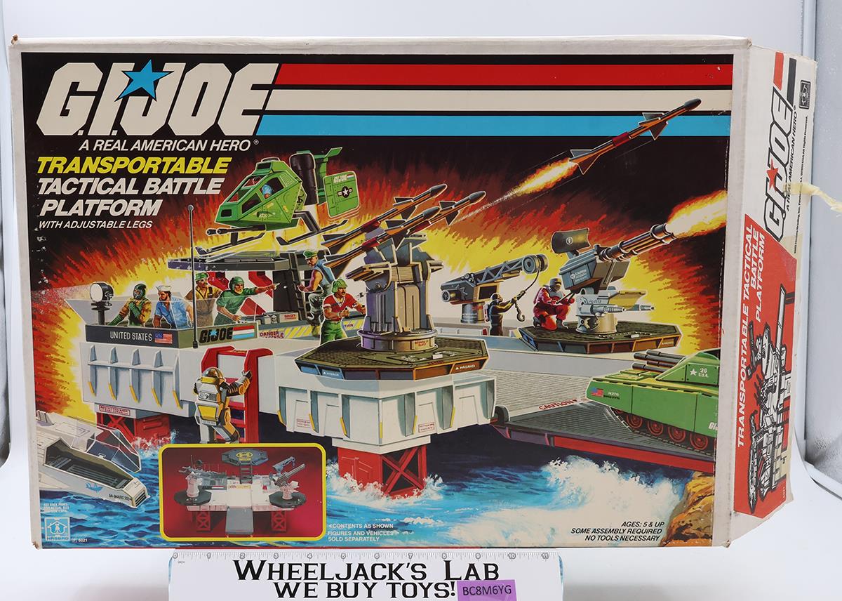 Tactical Battle Platform 100% Complete W/Box G.I Joe 1985 Vintage Hasbro Playset