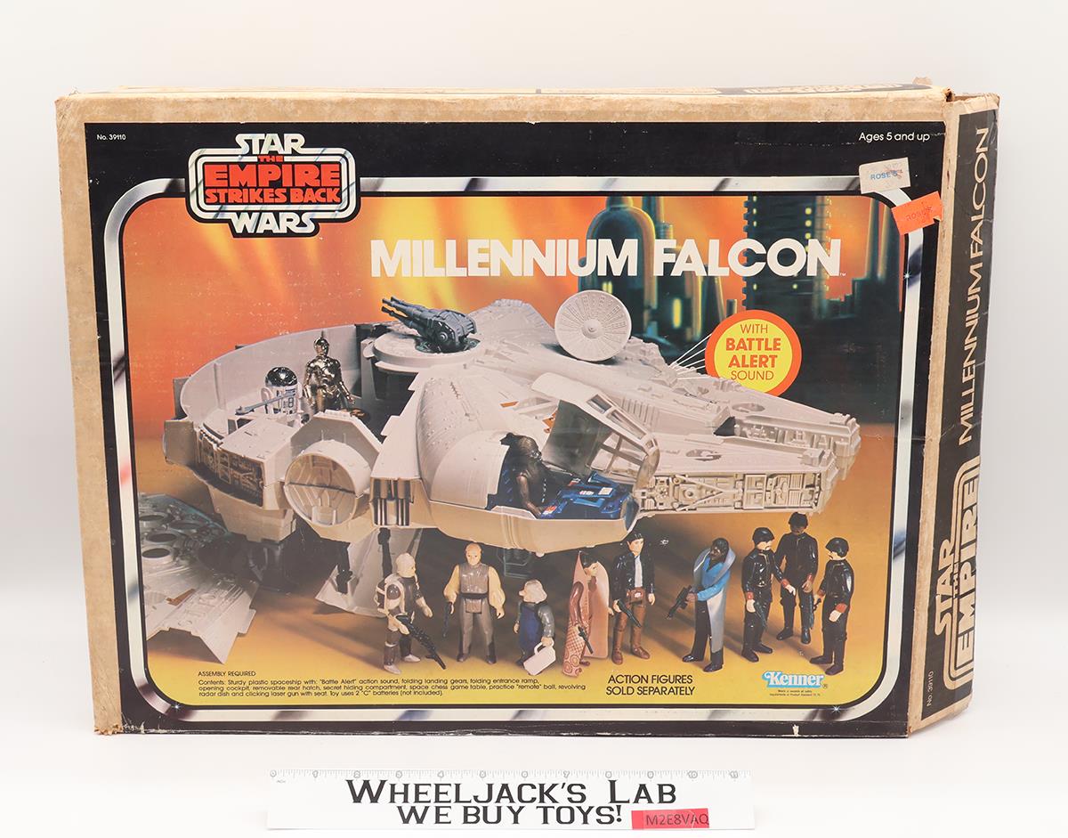 Millennium Falcon WORKS 100% Complete W/Box Star Wars 1979 Kenner Vehicle