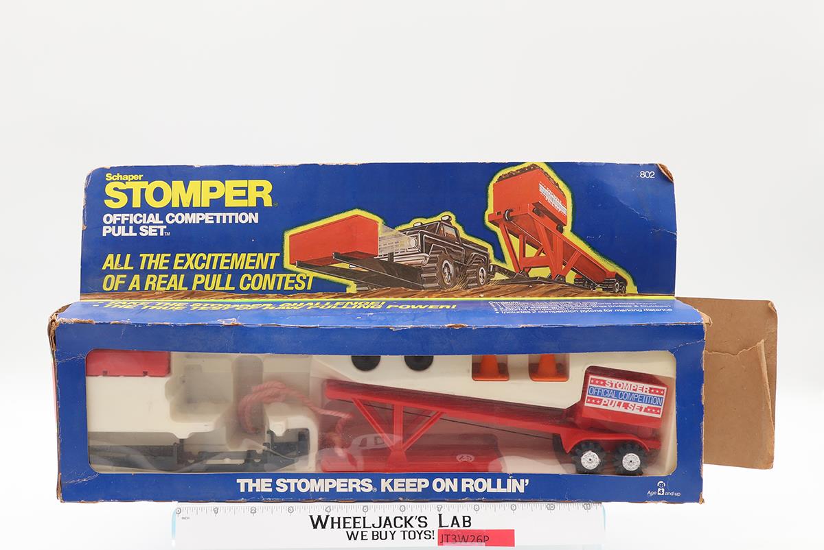 Stomper 4x4s Official Competition Pull Set #802 W/Box 1982 Schaper Vtg No Truck