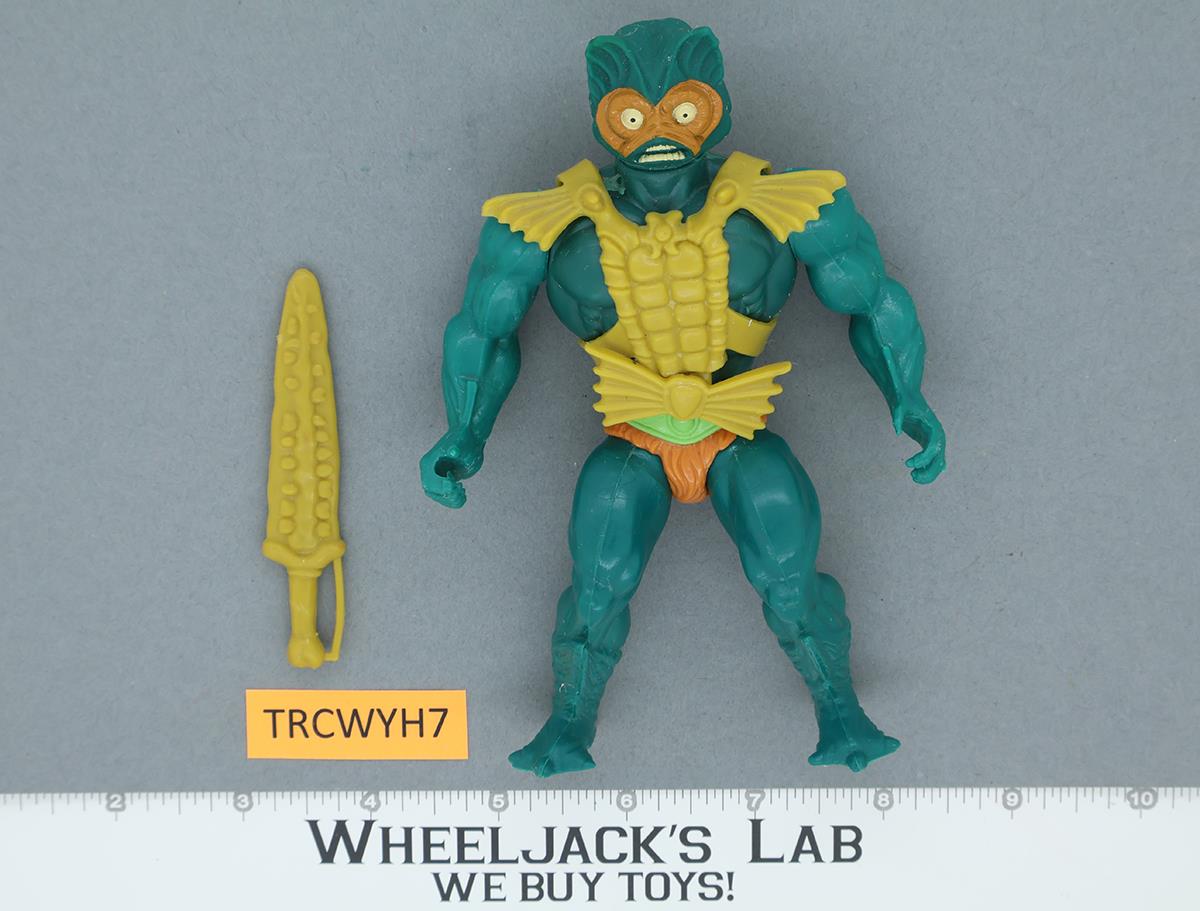 Mer-Man 100% Complete He-Man Masters of the Universe MOTU 1984 Vintage Action.