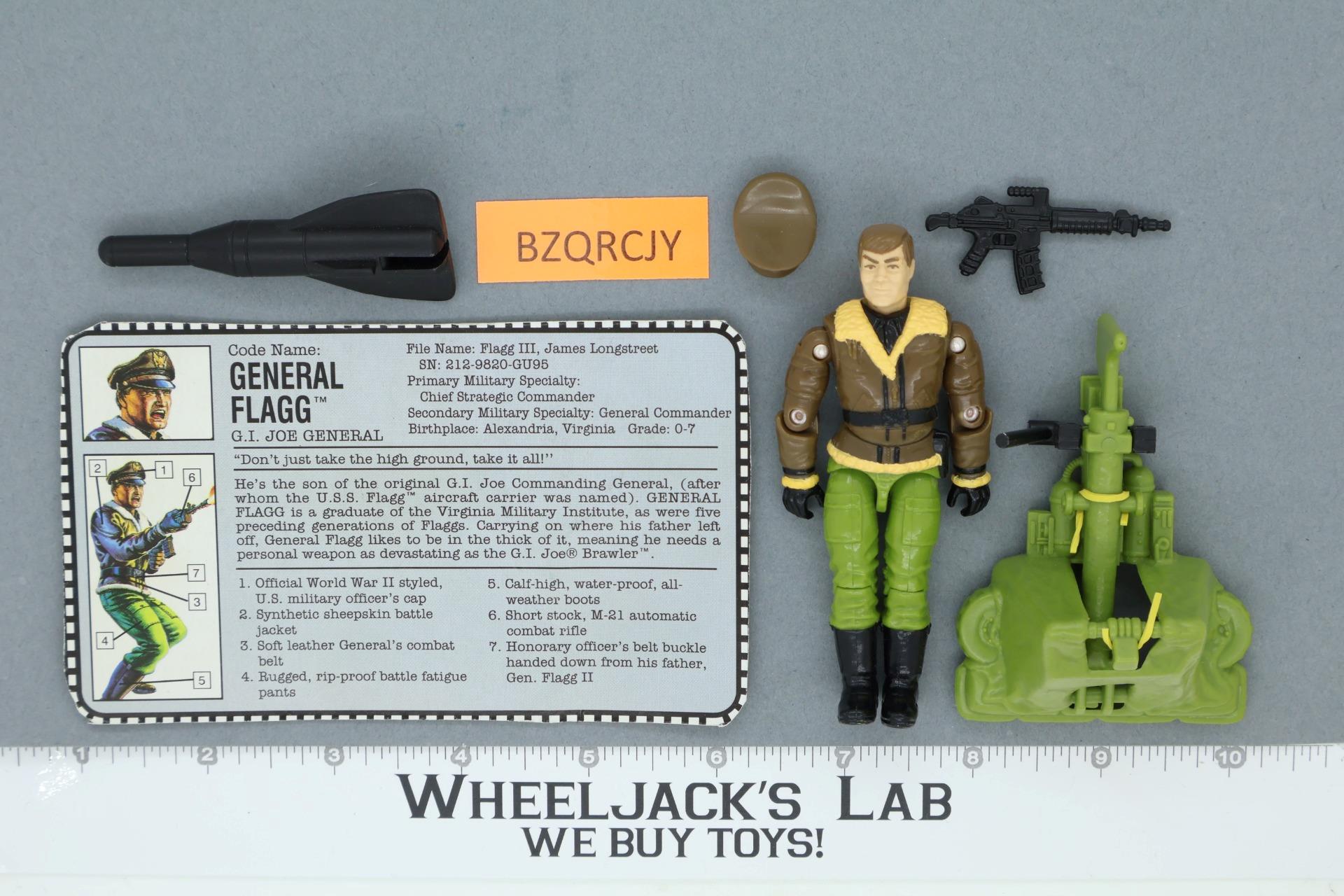 General Flagg V1 100% Complete 1992 G.I. Joe Hasbro Vintage Action Figure