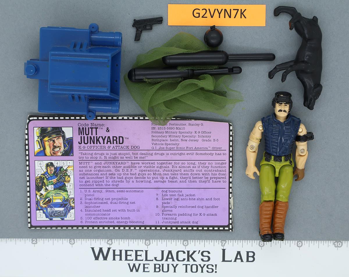 Mutt & Junkyard V3 100% Complete 1992 G.I. Joe Hasbro Vintage Action Figure