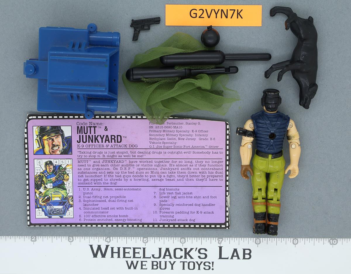 Mutt & Junkyard V3 100% Complete 1992 G.I. Joe Hasbro Vintage Action Figure
