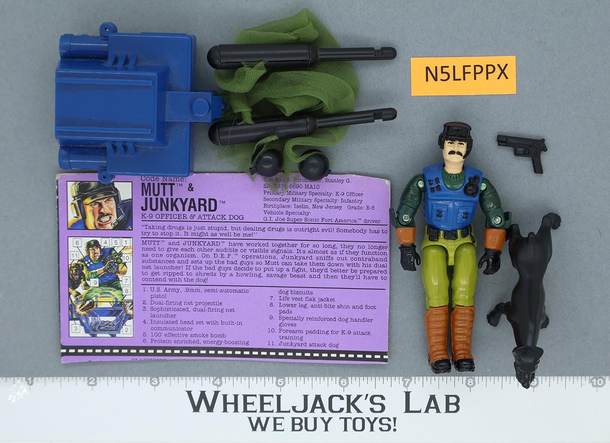 Mutt & Junkyard V3 100% Complete 1992 G.I. Joe Hasbro Vintage Action Figure