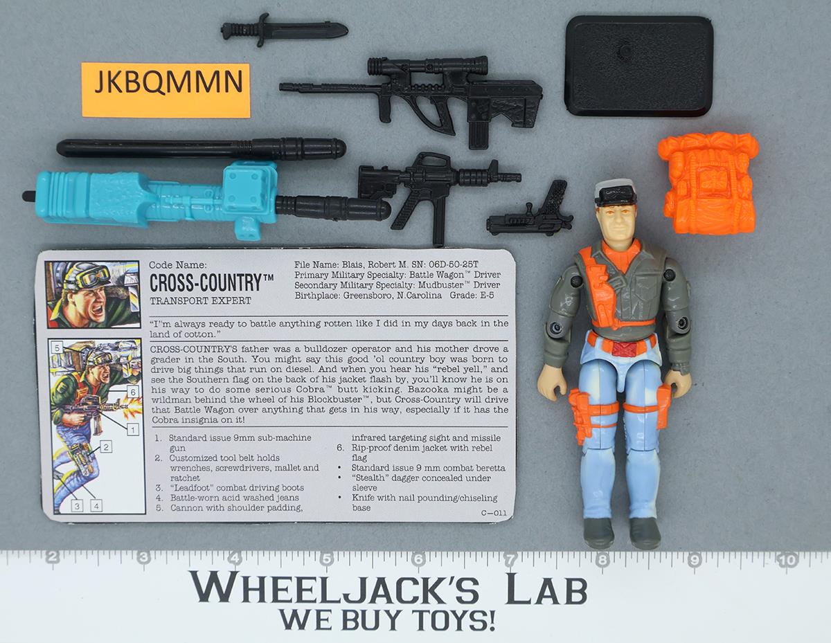 Cross Country V2 100% Complete G.I. Joe 1993 Hasbro Vintage Action Figure