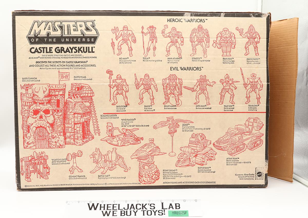 Castle Grayskull Complete He-Man Masters of the Universe MOTU Mattel Playset
