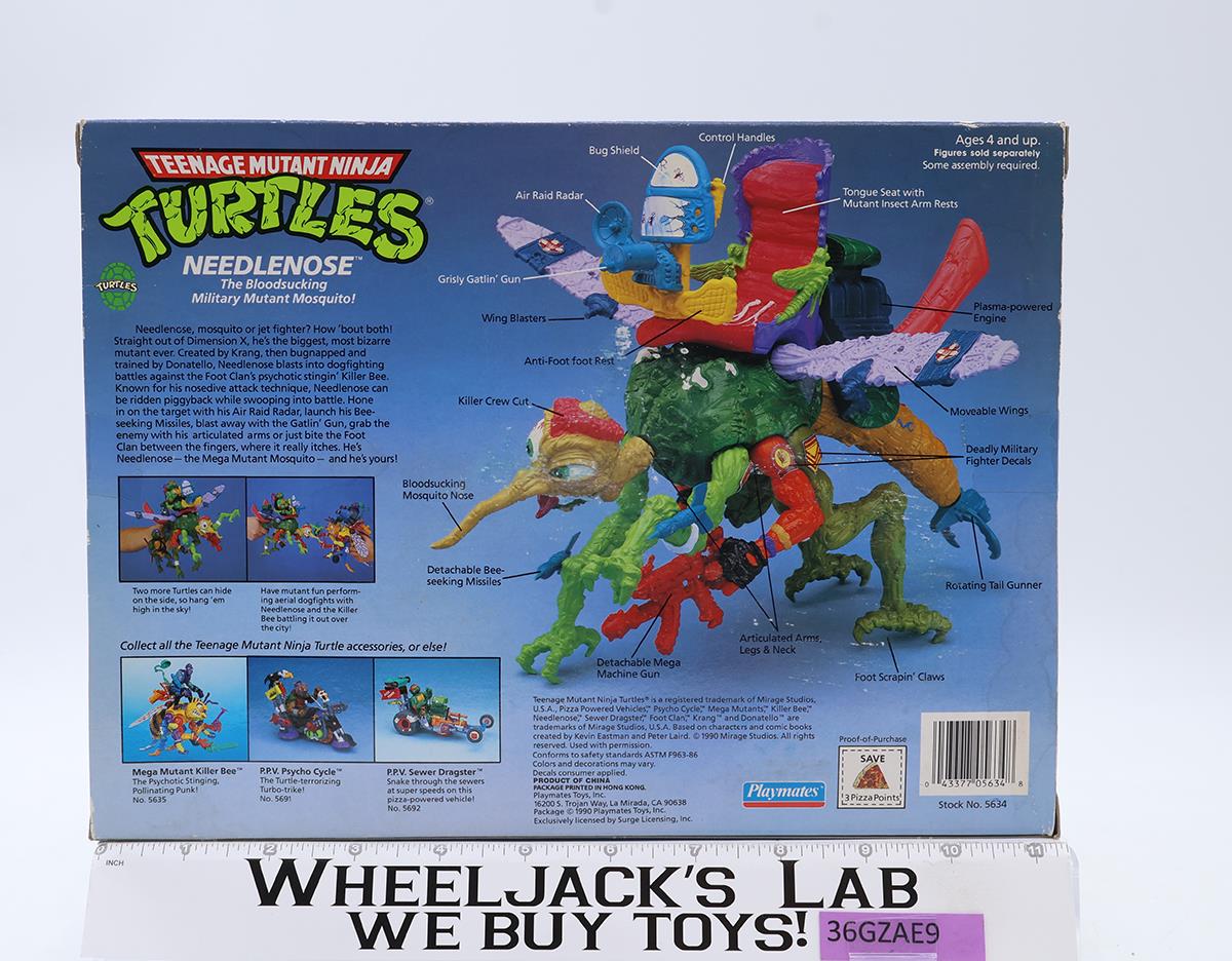 Needlenose Teenage Mutant Ninja Turtles TMNT 1990 Playmates Vehicle NEW SEALED
