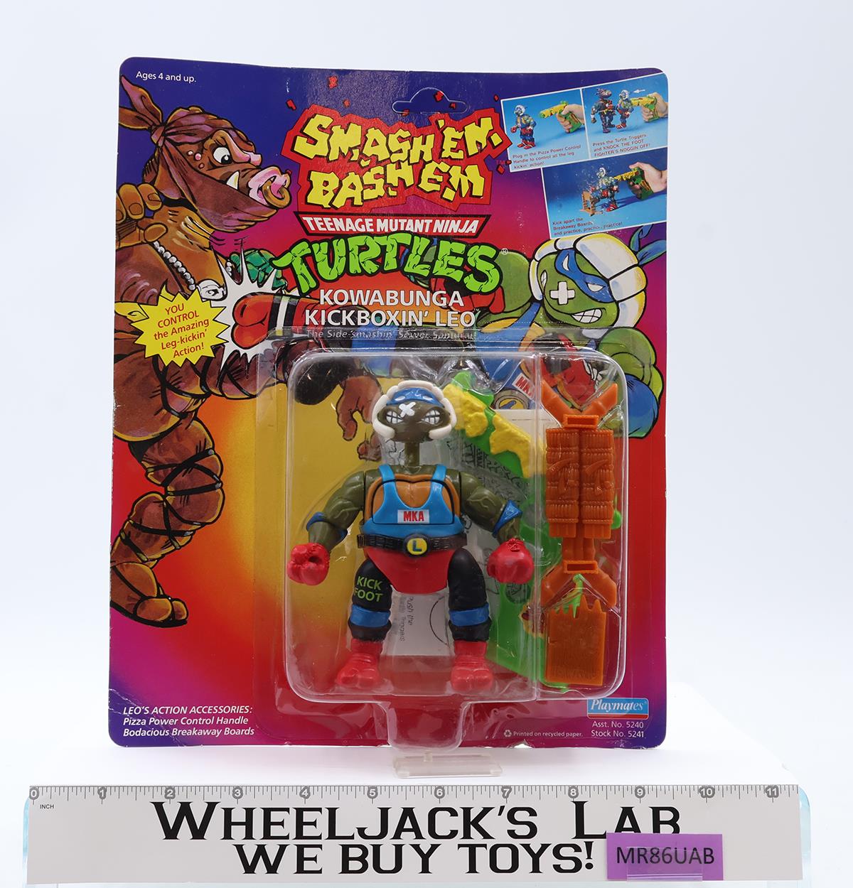 Kowabunga Kickboxin' Leo Teenage Mutant Ninja Turtles TMNT 1992 Playmates NEW