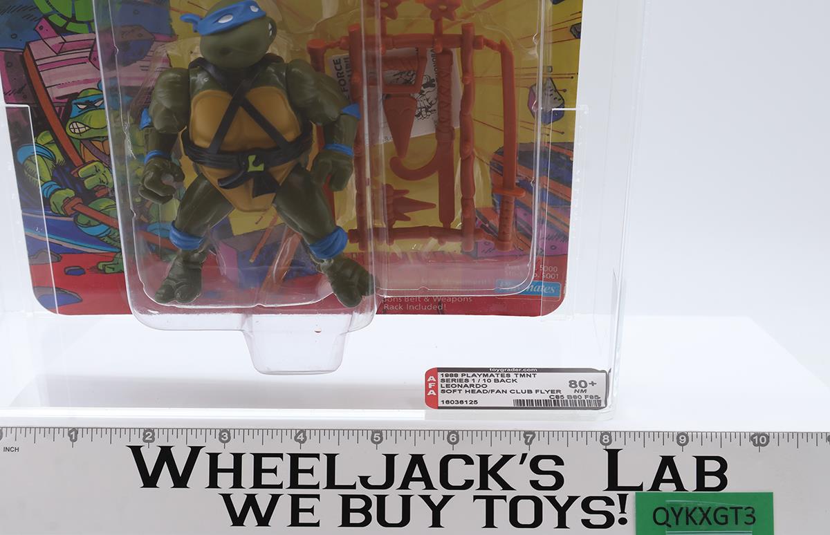 Leonardo Soft Head Fan Club Flyer 80+ 85/80/85 TMNT 10-Back Playmates NEW SEALED