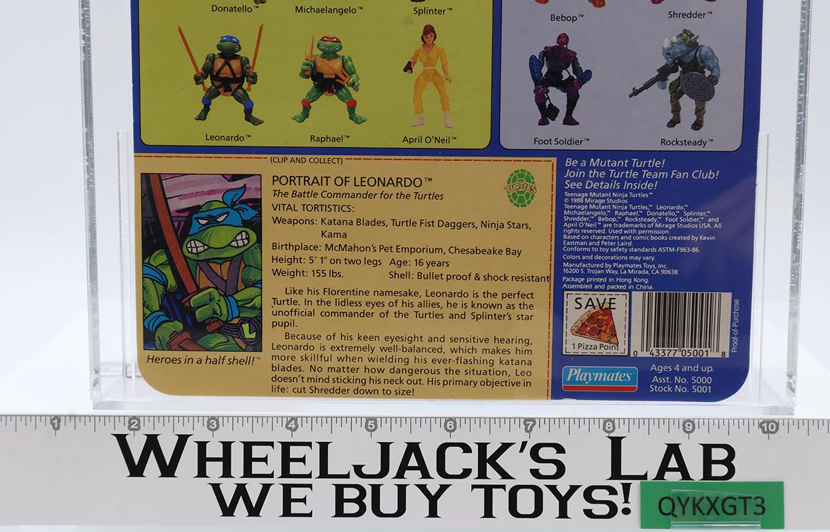 Leonardo Soft Head Fan Club Flyer 80+ 85/80/85 TMNT 10-Back Playmates NEW SEALED