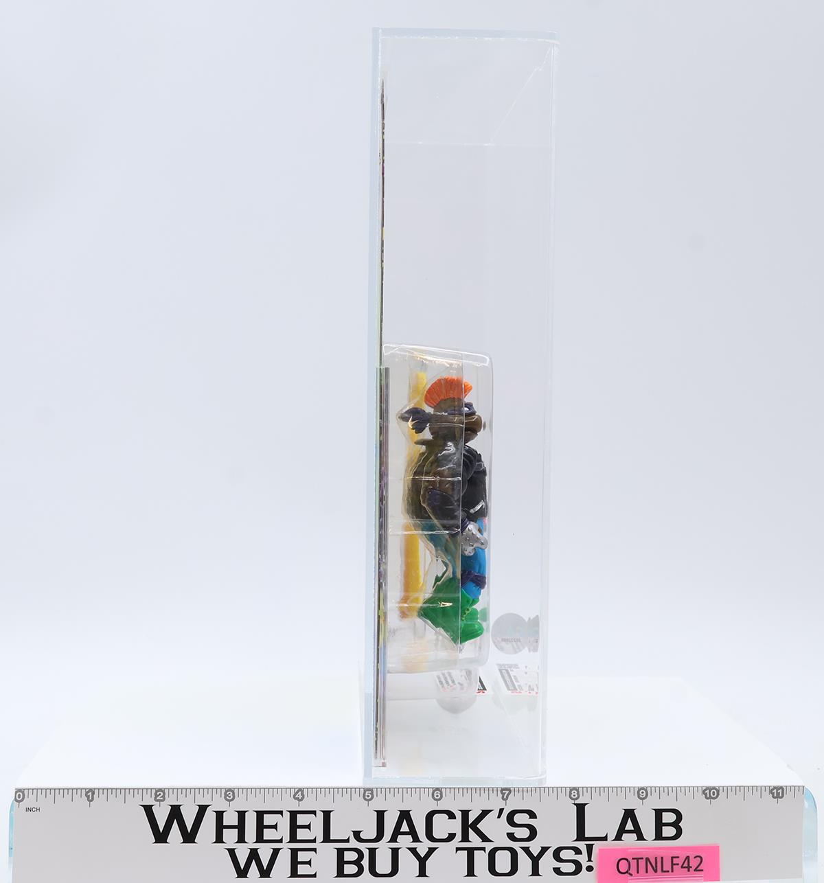 Punker Don CAS GRADED 85+ 90/85/90 28-Back TMNT 1991 Playmates Figure NEW SEALED