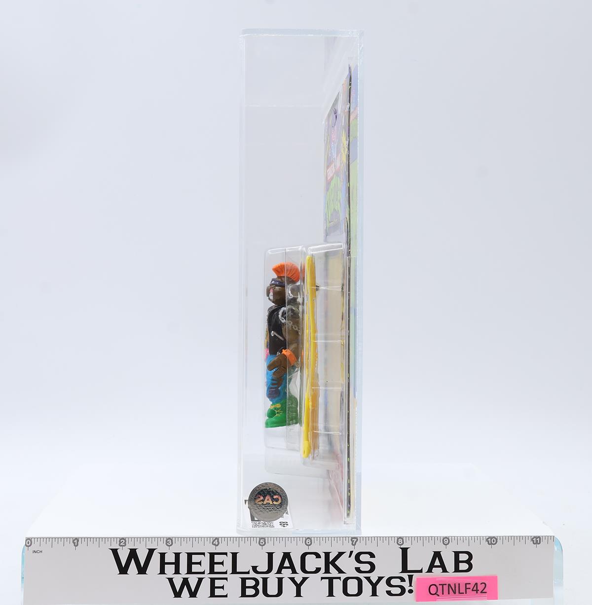 Punker Don CAS GRADED 85+ 90/85/90 28-Back TMNT 1991 Playmates Figure NEW SEALED