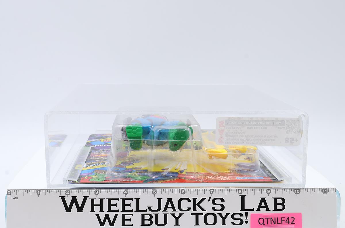 Punker Don CAS GRADED 85+ 90/85/90 28-Back TMNT 1991 Playmates Figure NEW SEALED