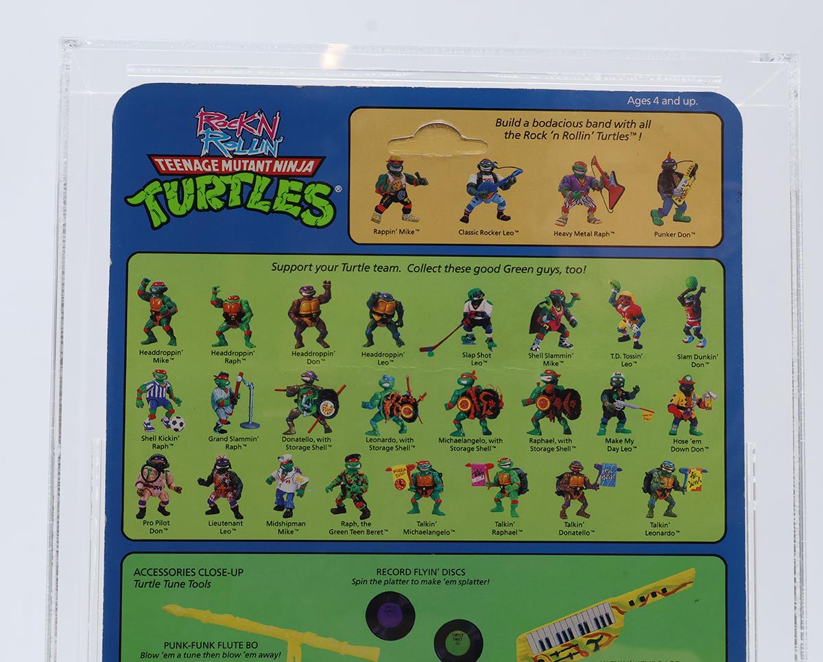 Punker Don CAS GRADED 85+ 90/85/90 28-Back TMNT 1991 Playmates Figure NEW SEALED