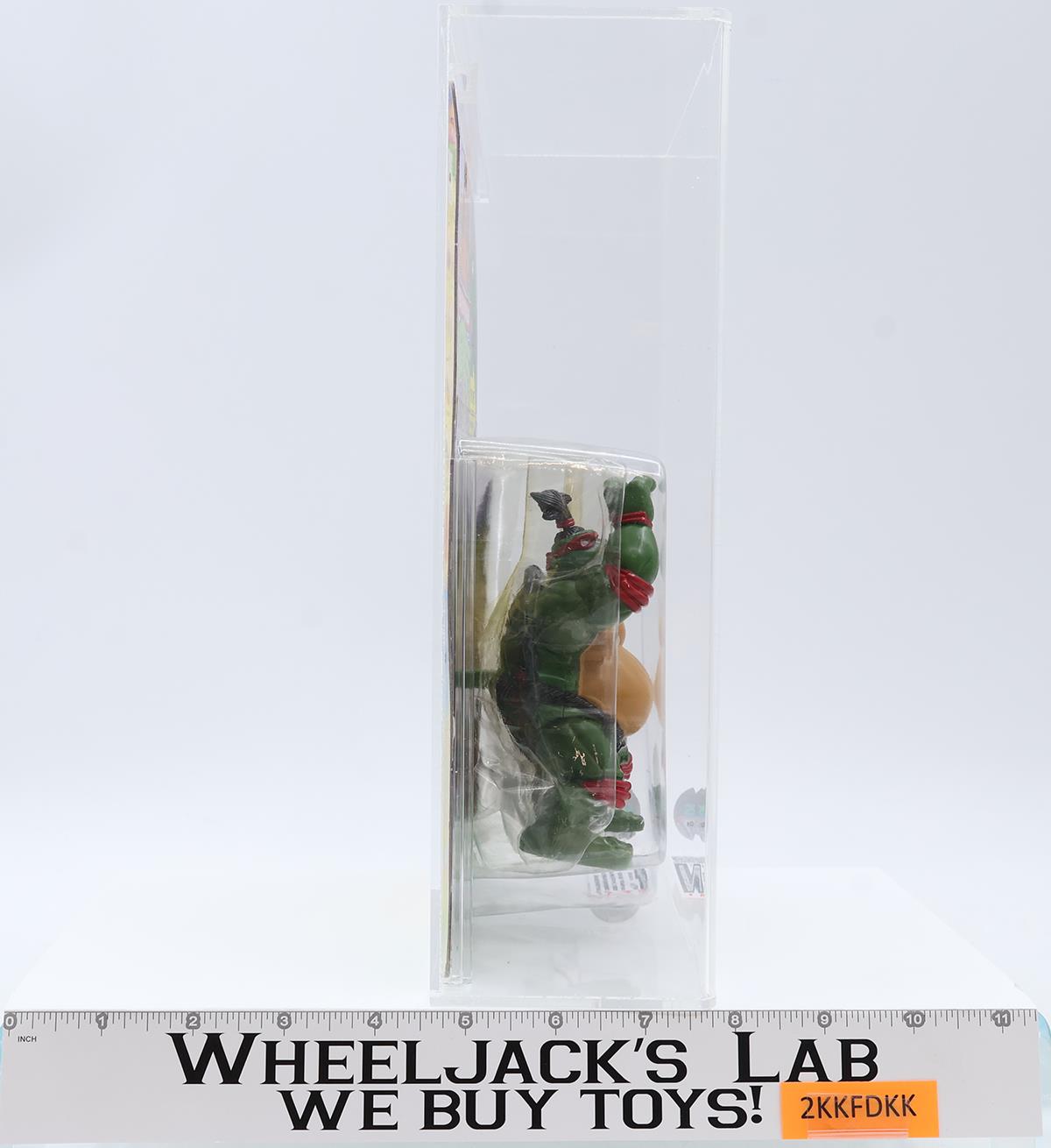 Sumo Raphael w/ Coin CAS GRADED 75 80/75/85 TMNT 1995 Playmates NEW SEALED