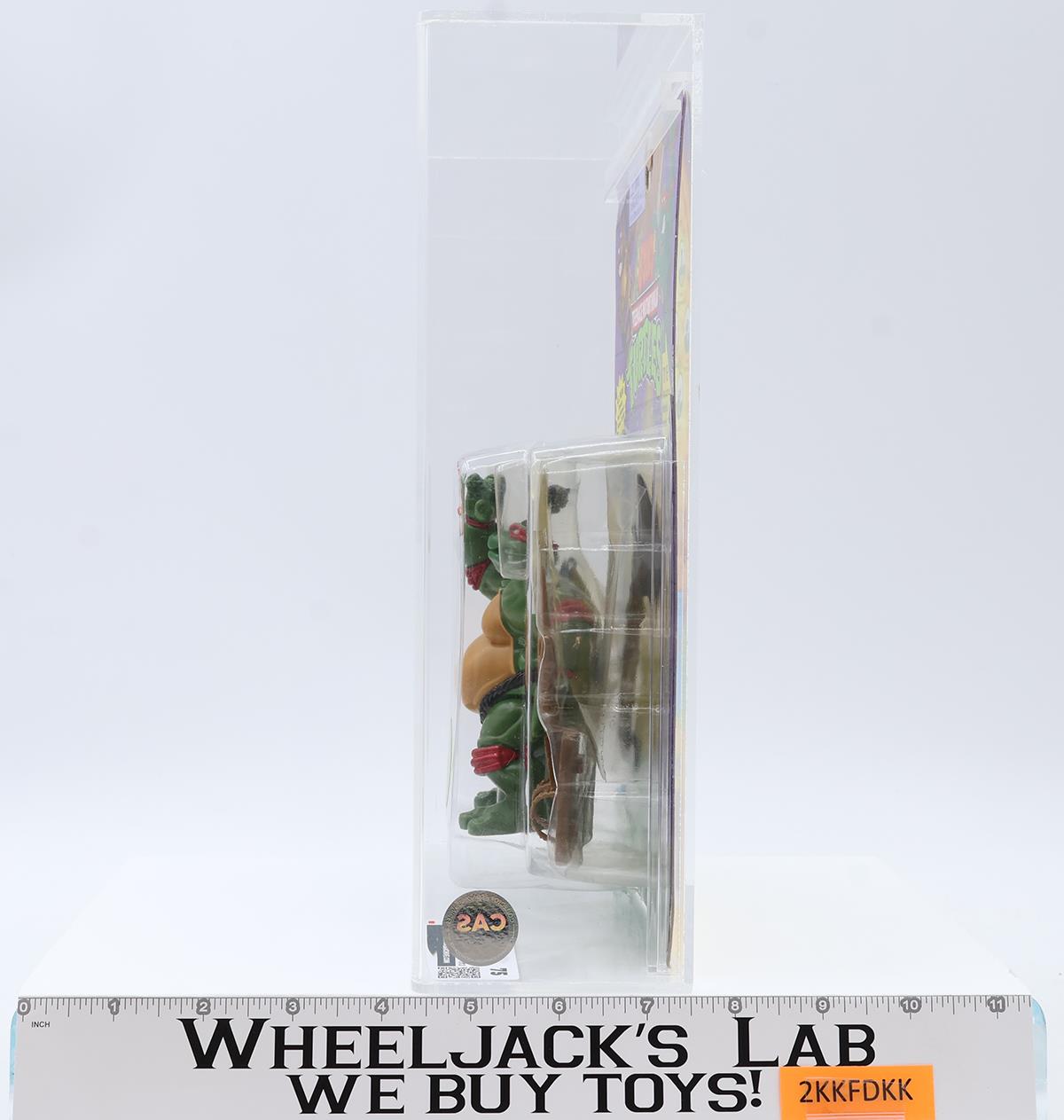 Sumo Raphael w/ Coin CAS GRADED 75 80/75/85 TMNT 1995 Playmates NEW SEALED