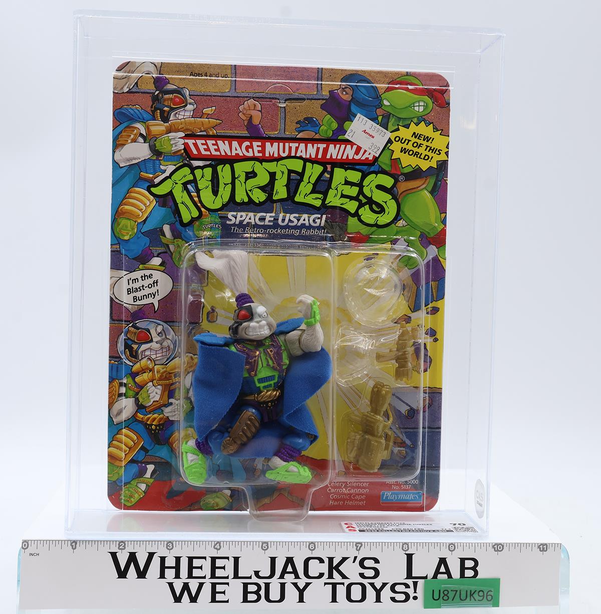 Space Usagi CAS GRADED 70 70/80/80 TMNT 69-Back 1991 Playmates Figure NEW SEALED