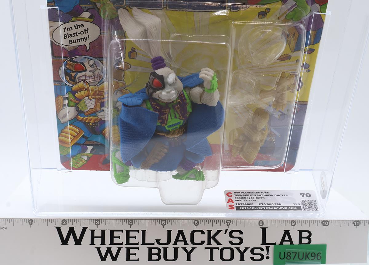 Space Usagi CAS GRADED 70 70/80/80 TMNT 69-Back 1991 Playmates Figure NEW SEALED