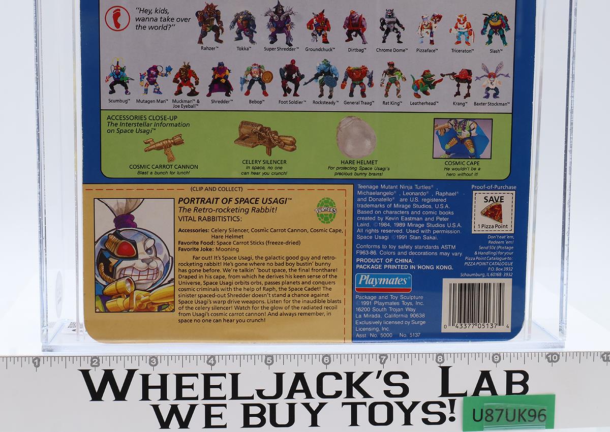 Space Usagi CAS GRADED 70 70/80/80 TMNT 69-Back 1991 Playmates Figure NEW SEALED