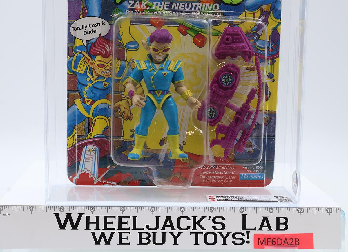 Zak the Neutrino CAS GRADED 75+ 80/75/80 TMNT 68-Back 1991 Playmates NEW SEALED