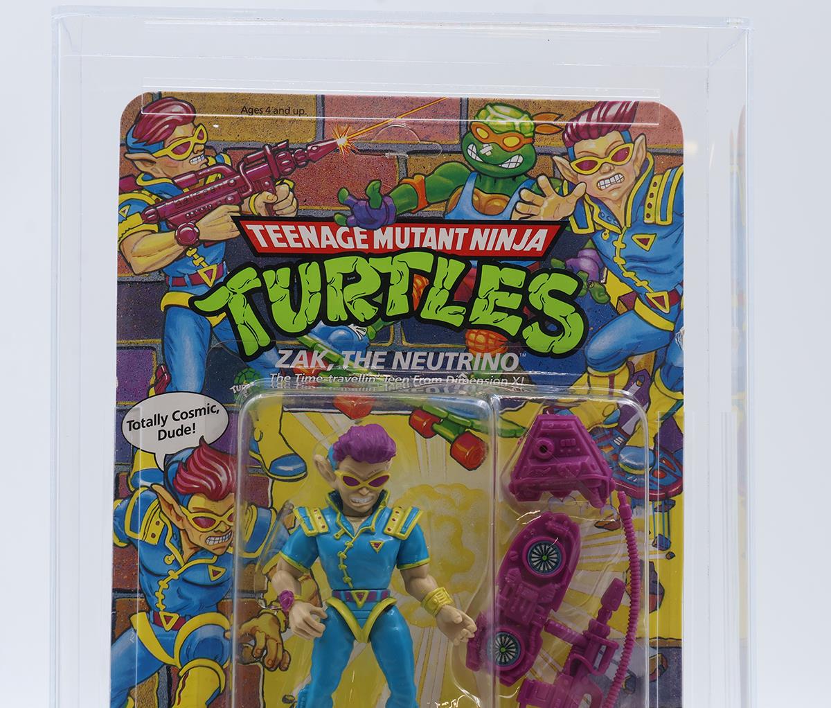 Zak the Neutrino CAS GRADED 75+ 80/75/80 TMNT 68-Back 1991 Playmates NEW SEALED