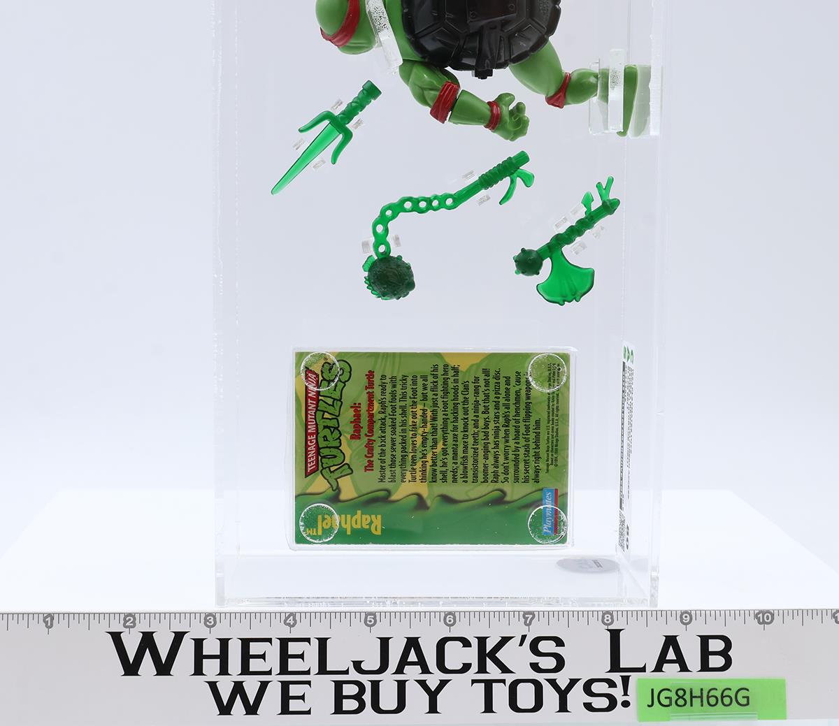 Storage Shell Raphael Black Belt Green Access. CAS GRADED 80 TMNT 1994 Playmates