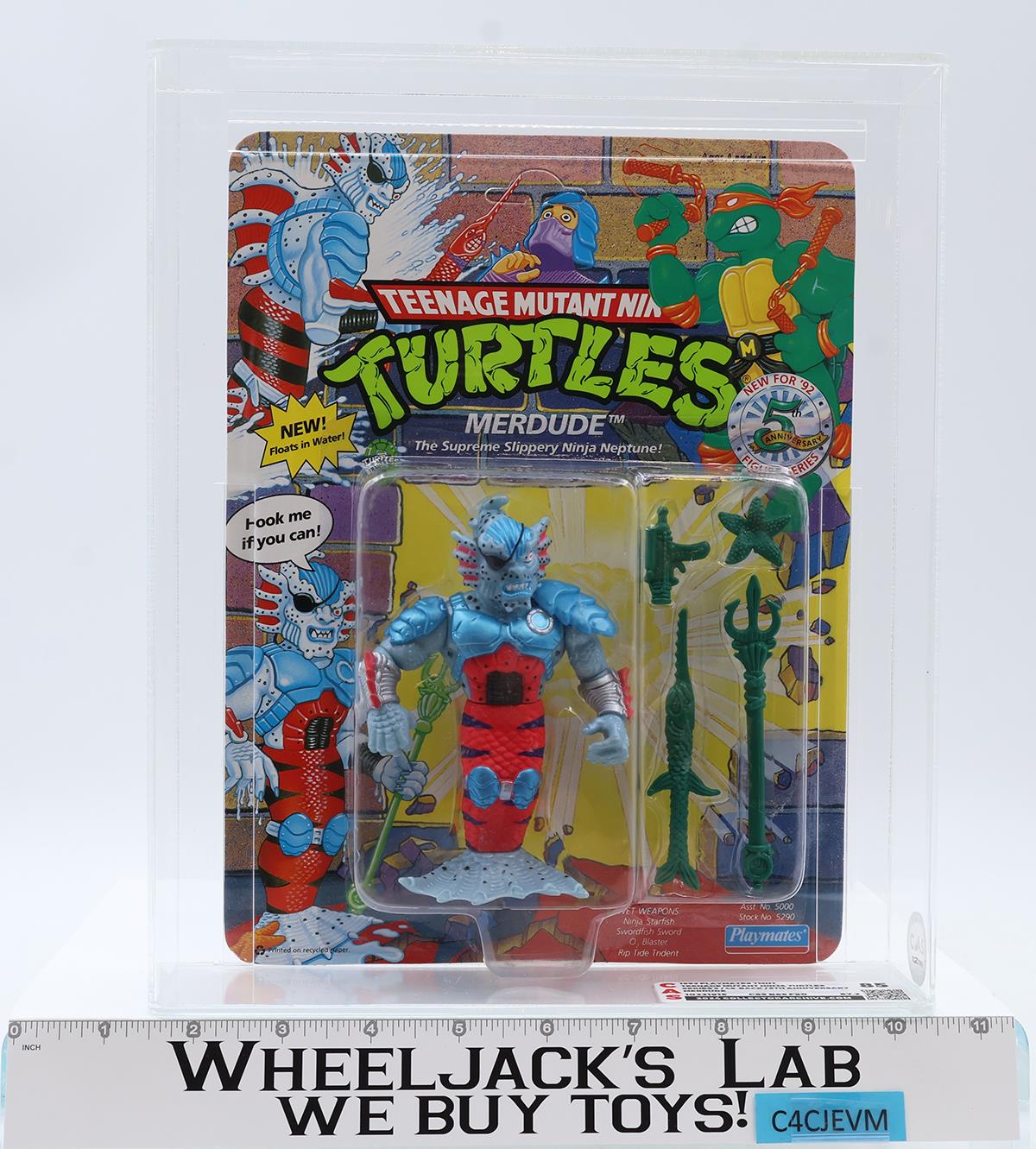 Merdude CAS GRADED 85 85/85/90 TMNT 49-Back 1992 Playmates NEW SEALED