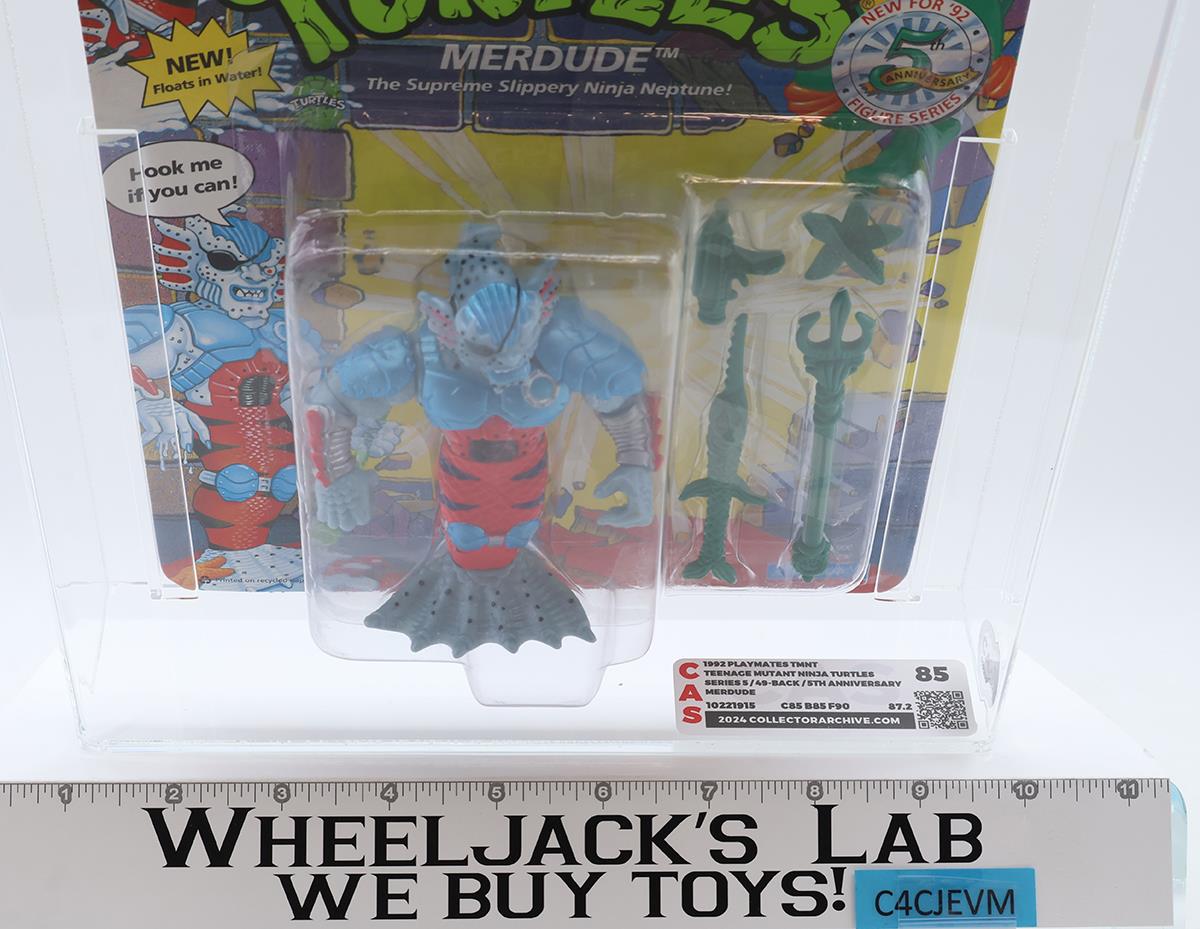 Merdude CAS GRADED 85 85/85/90 TMNT 49-Back 1992 Playmates NEW SEALED