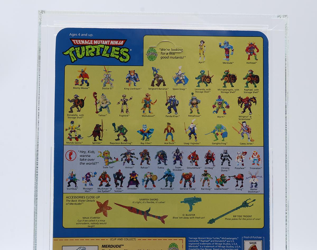 Merdude CAS GRADED 85 85/85/90 TMNT 49-Back 1992 Playmates NEW SEALED